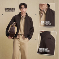 波司登 复古风系列 90绒 男款飞行员夹克羽绒服 B260135347