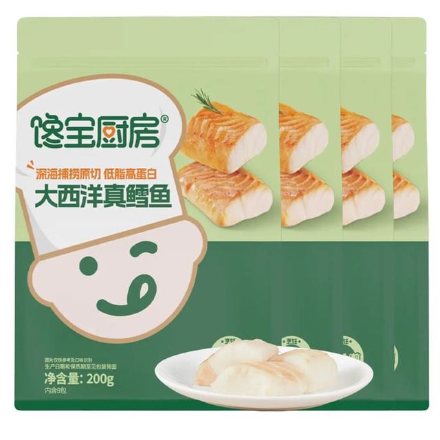 宝宝馋了 馋宝厨房 大西洋真鳕鱼 200g*4袋