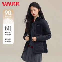 YAYA 女士立领羽绒服 DSD06A0060 黑色 XXXL
