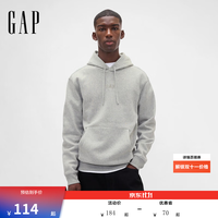 Gap 男女装 款Logo刺绣抓绒宽松连帽衫卫衣 美版795625