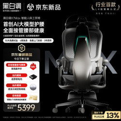 黑白调 X7Max AI大模型护腰智能人体工学椅智能电脑椅人工力学座椅办公椅 X7Max智能人体工学椅 星轨白 X7Max