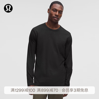lululemon Fundamental™ 男士长袖T恤 黑色 M