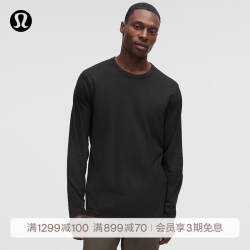 lululemon Fundamental™ 男士长袖T恤 黑色 M