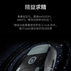 罗技 GPW 四代 鹰眼 双模无线鼠标 44000DPI 黑色