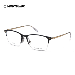 MONTBLANC 金丝钛合金镜腿细框近视光学眼镜框镜架MB0284OA