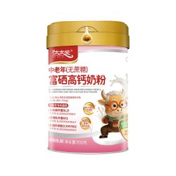 忲太爱中老年无蔗糖富硒高钙奶粉 700g罐装 营养奶粉节日送礼送长辈 富硒高钙奶粉700g*1罐