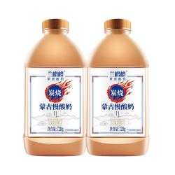 兰格格 酸奶 炭烧熟酸奶720g*2瓶