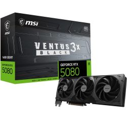 微星 GeForce RTX 5080 16G Ventus 3X OC 黑色 - 16GB GDDR7(30Gbps/256 位)