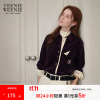 TEENIE WEENIE 女士翻领纯色衬衫 紫色 L