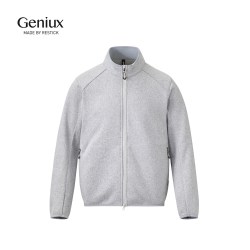 Geniux男士立领抓绒衣加绒夹克摇粒绒外套秋冬