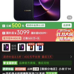 小米 17max 12+256g