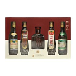 舍得 沱牌岁月历程白酒 小酒组合装 99ml*5瓶 收藏级礼盒