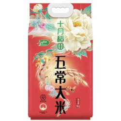 十月稻田 五常大米 10斤（五常稻香米 东北大米 5kg/公斤）国标五常认证