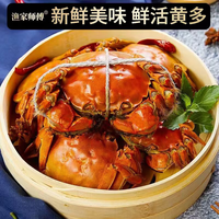 渔家师傅 大闸蟹 母蟹95-110g 6只 礼盒装