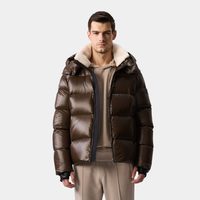 BOGNER 秋冬短款男士可拆卸毛领夹克外套羽绒服