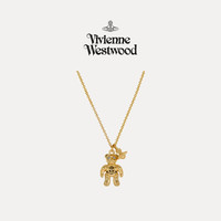 Vivienne Westwood 西太后RUBY泰迪小熊金色项链