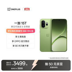 一加 15T 手机 12GB+256GB 松弛抹茶