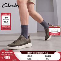 Clarks Burford lace 透气厚底 卡其色 41码 男士休闲鞋