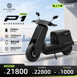 弗兰克莫里尼电动摩托车P1新款高性能长续航智能锂电电摩电动车 旗舰版-