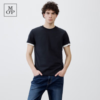 Marc O'Polo NOOS系列环保棉圆领基本款T恤男士 藏青色898 S