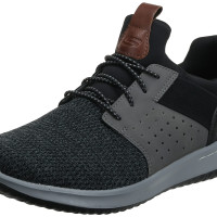 SKECHERS 斯凯奇 男士时尚休闲鞋 运动鞋 BlackGrey 10
