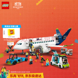 乐高 LEGO）积木城市组60367 客运飞机男女孩儿童玩具生日礼物赠礼袋