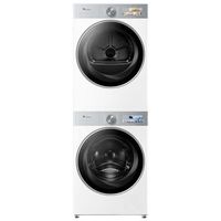小天鹅 小乌梅3.0系列 TG10VE40W+TH10VE40W 热泵式洗烘套装 奶油白