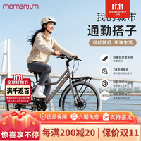 捷安特 iNeed Dandy 复古潮流城市通勤成人自行车 全消光杏子灰 26X18 适合身高 160-175cm
