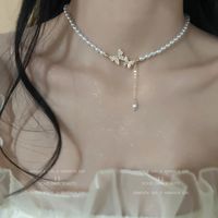 合金项链 复古轻奢蝴蝶项链女小众设计高级感气质锁骨颈链choker