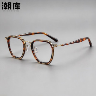 潮库 160mm大脸超轻钛眼镜框+1.74防蓝光镜片
