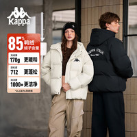 卡帕 背靠背运动羽绒服2026新款冬季保暖百搭外套 K0FZ2YY10D 白色