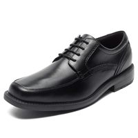 ROCKPORT 牛津鞋 男士现代商务真皮正装鞋 皮鞋 黑色 41 EU 宽版