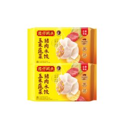 湾仔码头 速食营养早餐玉米/白菜/三鲜猪肉水饺1320g蒸饺煎饺饺子