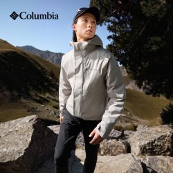 哥伦比亚 户外26秋冬新男热压保暖鹅绒内胆三合一防水冲锋衣XE5599