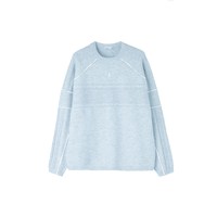 移动端：ROARINGWILD a arch 咆哮野兽 蓝色宽松卫衣秋冬男生针织毛衣