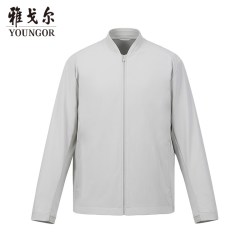 雅戈尔 男士春春季新款棒球领单夹克官方商务休闲通勤百搭户外外套