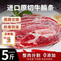 盛氏小牛 进口安格斯谷饲原切牛腩新鲜牛肉冷冻去骨牛肋条红烧牛肉