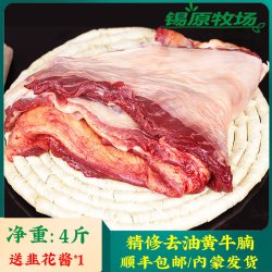 锡原牧场 草原黄牛腩肉4斤草原散养牛肉冷冻新鲜牛腱子生牛肉黄牛肉牛筋