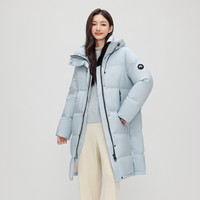 雪中飞 2026冬新款女士中长款羽绒服连帽加厚保暖韩版廓形纯色