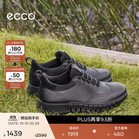 ecco 灵动混合512334 皮面风琴鞋 黑色 43码 男士休闲鞋