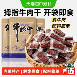 炭食光 内蒙古风干牛肉干休闲零食正宗手撕牛肉解馋单独小包装