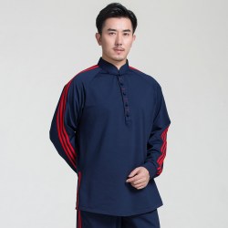 古韵中华运动款加厚太极服男春秋冬款太极拳练功服女绒武术训练服