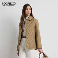 移动端、88VIP：SCOFIELD 女装轻休闲风菱格棉服廓形外套秋冬
