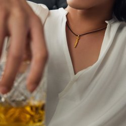 周大福 法器金刚橛足金黄金吊坠配绳EOR1533送礼