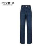 移动端、88VIP：SCOFIELD 女装都市复古休闲牛仔裤皮标设计秋冬