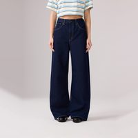 移动端、88VIP：Levi's 女士美式复古百搭Baggy经典高腰宽松休闲直筒牛仔裤