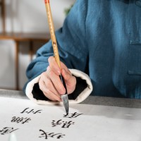 善琏湖笔 毛笔兼毫毛笔初学斗笔狼毫羊毫文房四宝湖州隶书楷书国画湖笔初学者行书儿童中号毛笔字白云篆书专用