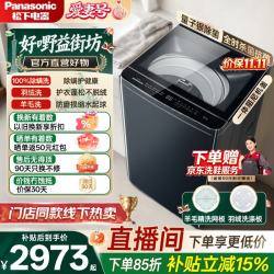 松下 大海豹 波轮洗衣机 12KG大容量 水氧泡沫净羊毛羽绒洗飓浪洗 XQB120-H20M