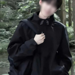 索敦 黑武士防风防水冲锋衣外套男秋冬软壳情侣美式机能户外登山服夹克