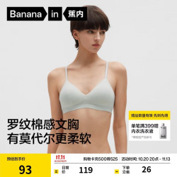 蕉内 空气杯311S软支撑文胸法式三角杯夏季薄款透气胸罩女士无钢圈内衣 灰湮 XL